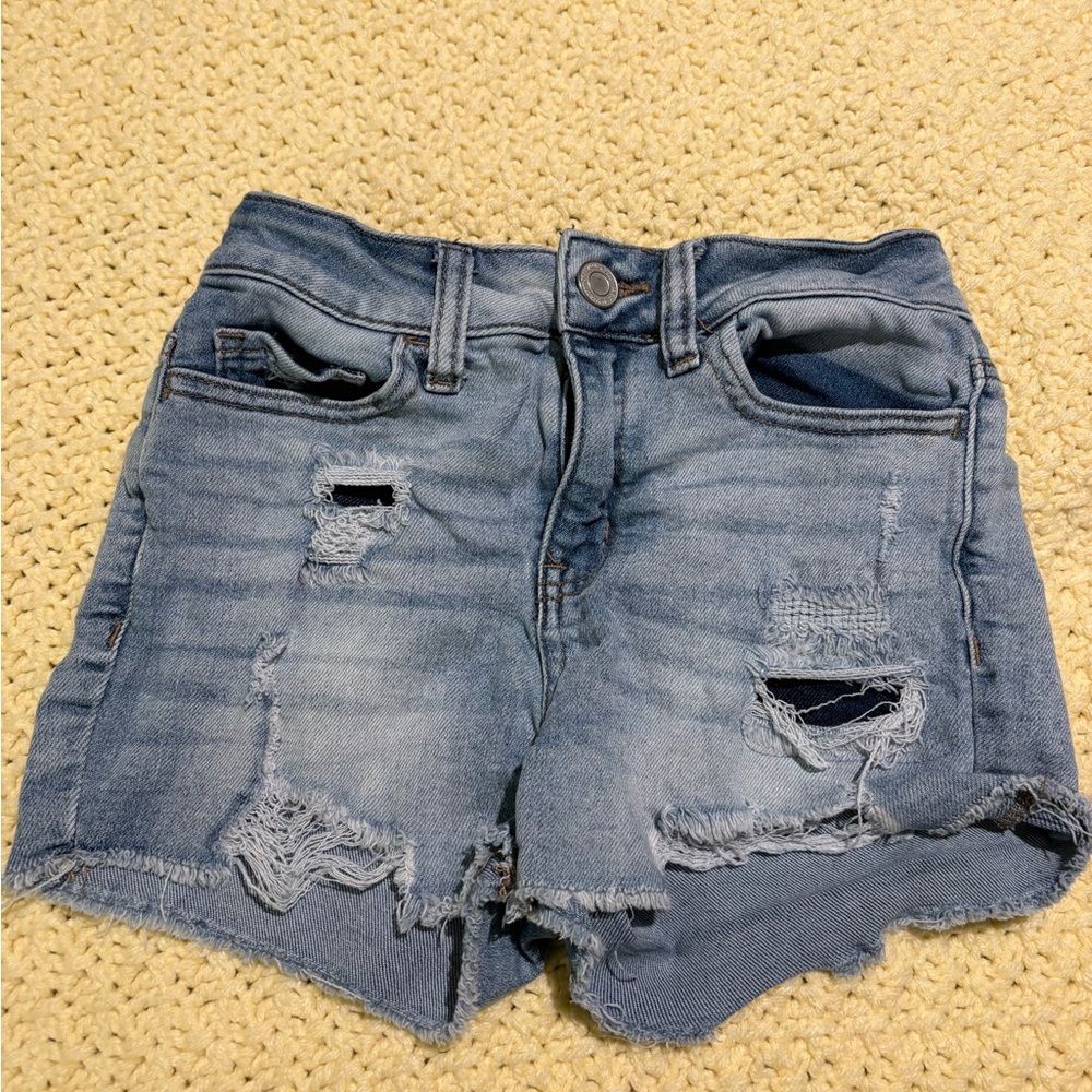 Distressed Denim Women Shorts